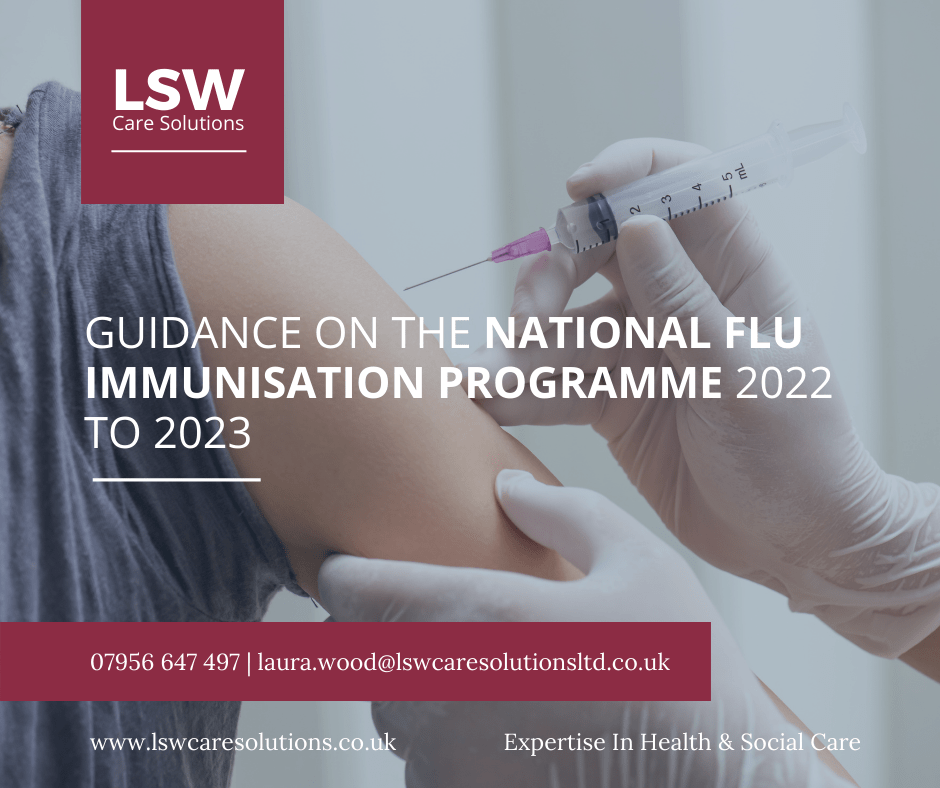 National flu immunisation programme 2022 to 2023