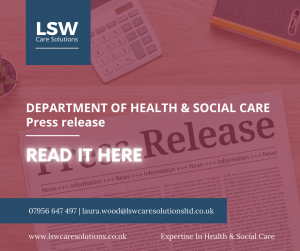 Department of health & Social Care Press release Read it here